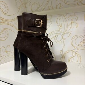 Italina Suede Ankle Boots